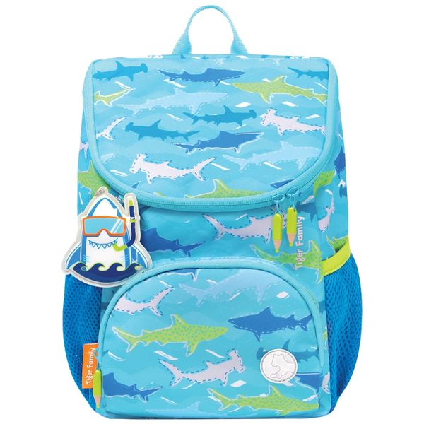  Ba Lô Mầm Non Tiger Family Smart Kids Little Travelers Plus Mini Backpack - Blue Aquarium (With Light Dangler) SKLT-009A 