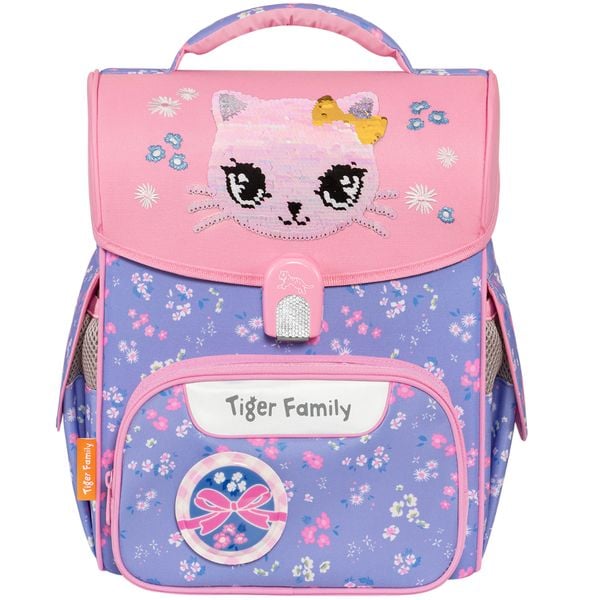  Cặp sách Công Thái Học Tiger Family Jolly Schoolbag Pro 2S - Lovely Kitty Cat [Sequins] - TGJL-065A(2) 