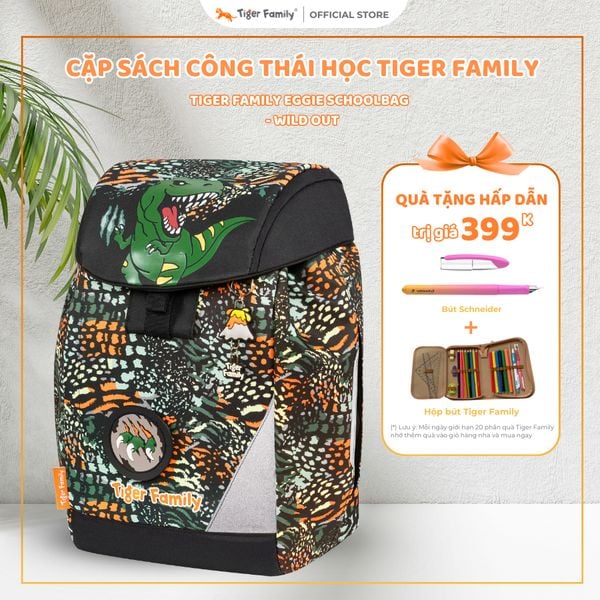  Cặp Sách Công Thái Học Tiger Family Tiger Family Eggie Schoolbag  - Wild Out TGEG-009A 