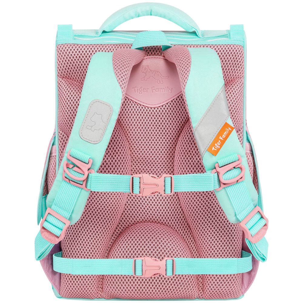  Cặp Sách Tiger Family Nature Quest Pro S - Peach Waves [Go Green] - TGNQ-096A(2) , cặp chống gù, balo chống gù 