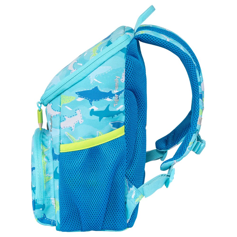  Ba Lô Mầm Non Tiger Family Smart Kids Little Travelers Plus Mini Backpack - Blue Aquarium (With Light Dangler) SKLT-009A 