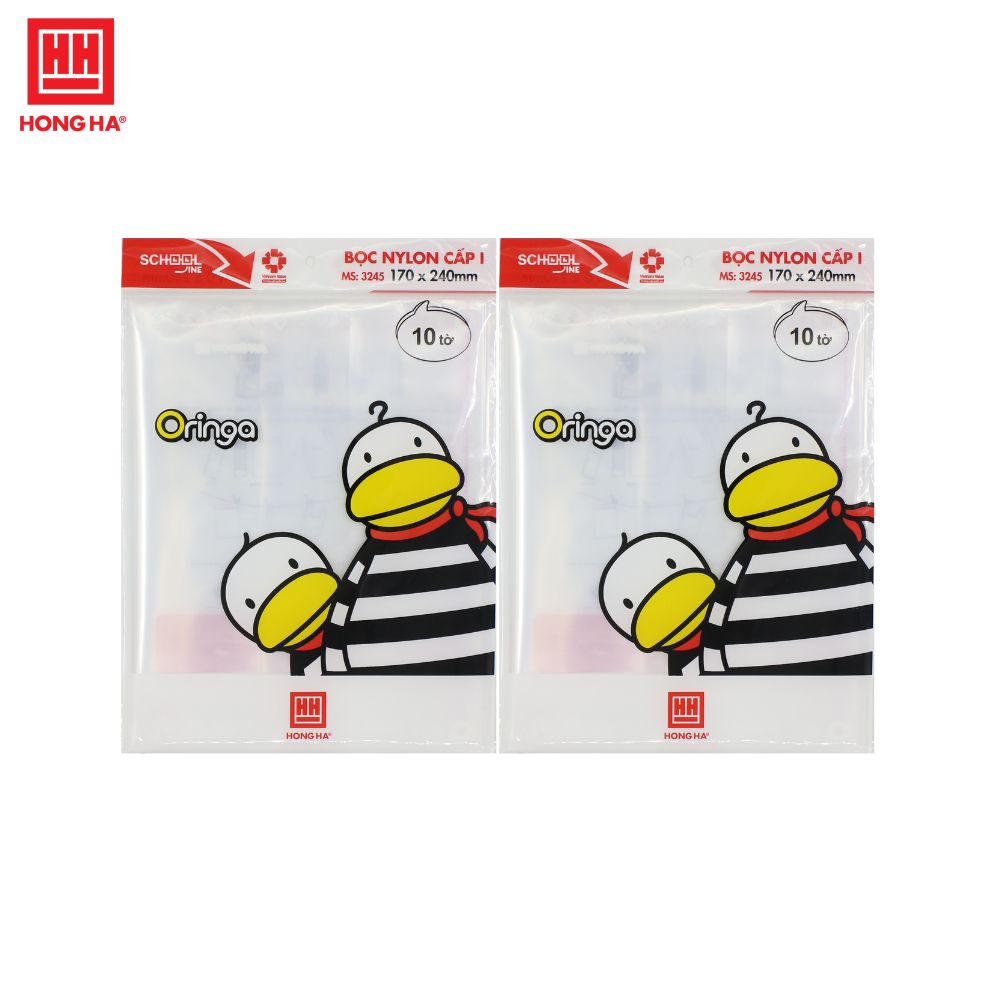  Bọc sách nylon Hồng Hà (170x240mm) phù hợp cho các sách giao khoa và vở viết cấp 1 3245 