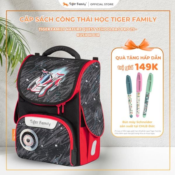  Cặp Sách công thái học Tiger Family Nature Quest Schoolbag Pro S - Rush Hour - TGNQ-109A(2) 