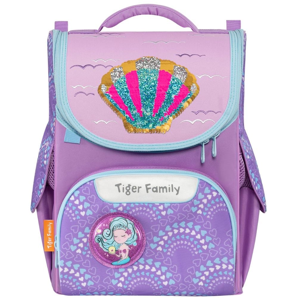  Cặp sách Tiger Family Nature Quest Schoolbag Pro S - Lilac Beach [Sequins] -  TGNQ-088A(2) Balo chống gù, cặp chống gù 