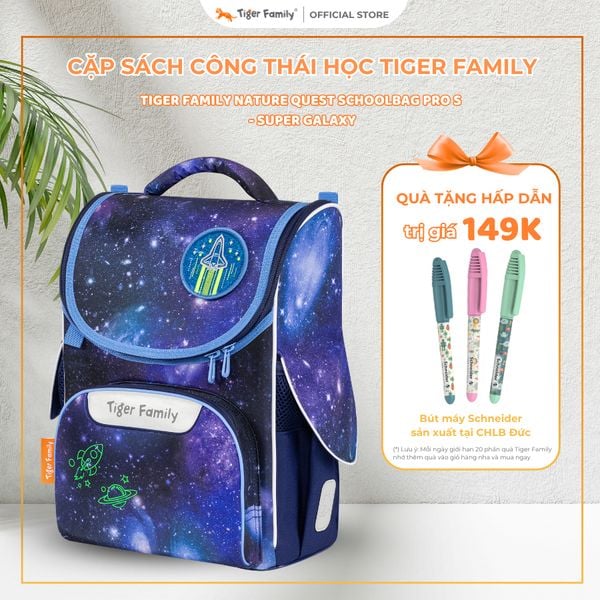 Cặp Sách Công Thái Học Tiger Family Nature Quest Schoolbag Pro S - Super Galaxy - TGNQ-077A(2) 