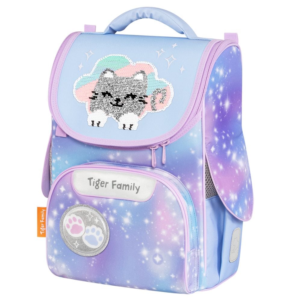  Cặp Sách Công Thái Học Tiger Family Nature Quest Schoolbag Pro S - Kitty in Clouds [Sequins] - TGNQ-108A(2) 