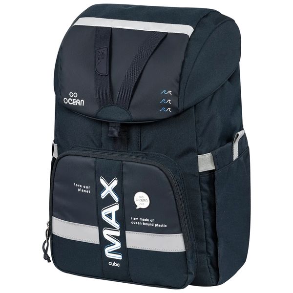  Cặp Sách Tiger Max Max Cube Pro 2 - Double Navy [Go Ocean] TMMC-023A 
