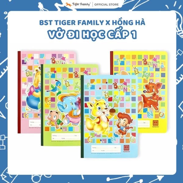  Combo 10 Vở 4 Ô ly 48 trang School Bạn Nhỏ Hồng Hà - 0509 