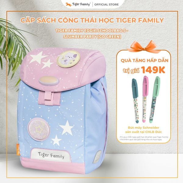  Cặp Sách Tiger Family Eggie Schoolbag S - Slumber Party [Go Green] TGEG-024A(1) 
