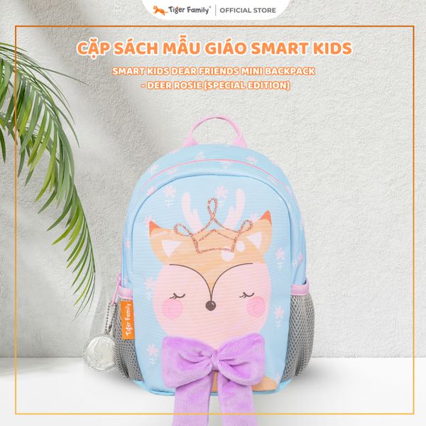  Balo Mầm Non Tiger Family Smart Kids Dear Friends Mini Backpack  - Deer Rosie [Special Edition] - SKDF-021A 