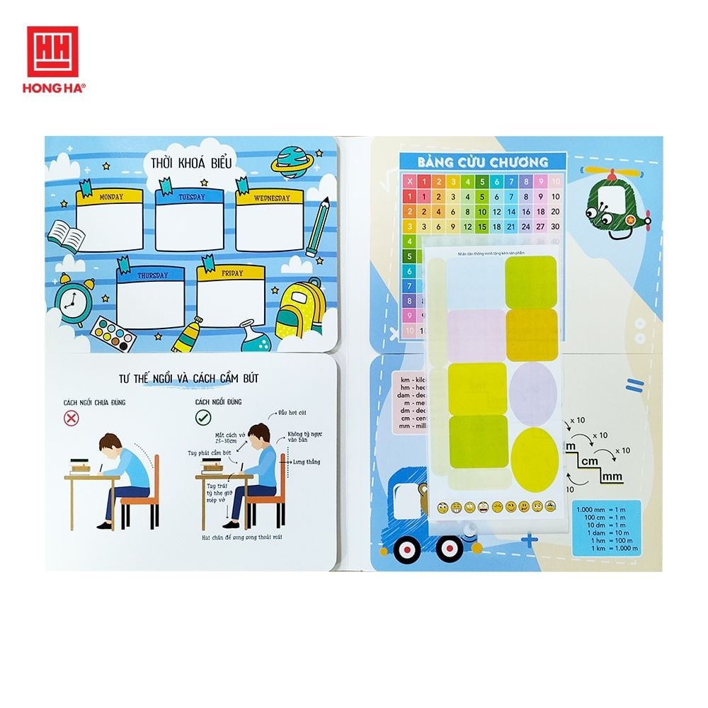  Giấy kê tay Hồng Hà 4926 giúp học sinh khi viết không tì tay lên vở, tránh nhòe chữ và dây mực giấy (1 tờ) 