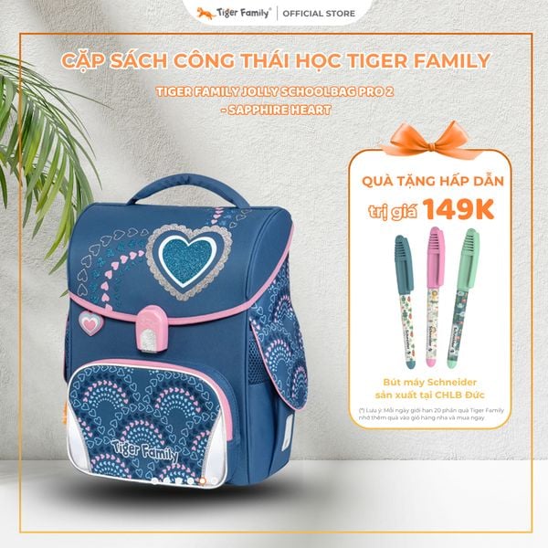  Cặp Sách Công Thái Học Tiger Family Jolly Schoolbag Pro 2 - Sapphire Heart - Tiger Family TGJL-078A(1) 