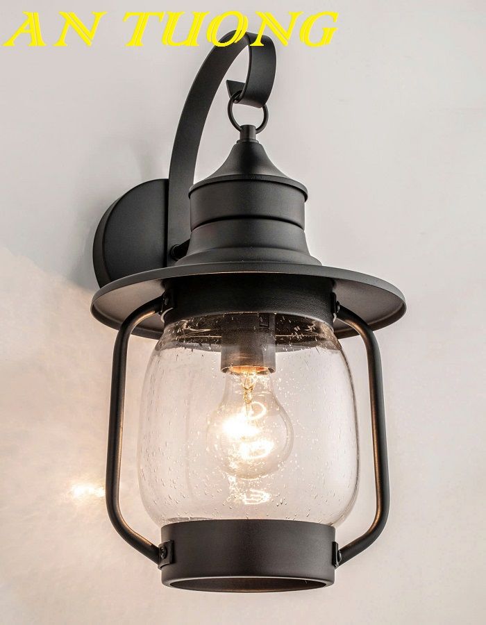 đèn treo tường cổ điển ngoài trời, ngoài nhà decor trang trí mặt tiền nhà, trụ cột cổng, hàng rào sân vườn 072