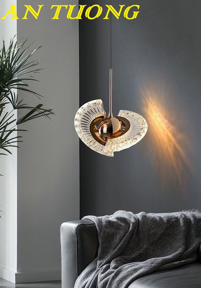 đèn treo thả trần đầu giường decor trang trí phòng ngủ đẹp, hiện đại 0018
