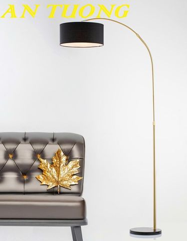 Đèn cây đứng đọc sách dáng cong để sàn trang trí đẹp hiện đại