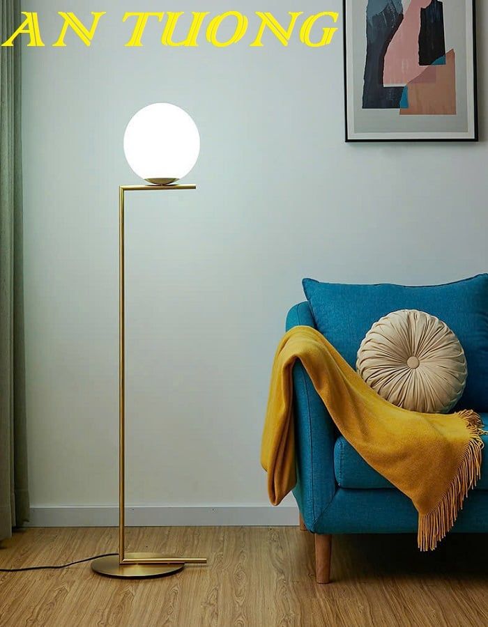 Đèn cây đứng đặt sàn trang trí decor phòng khách phòng ngủ đẹp 007