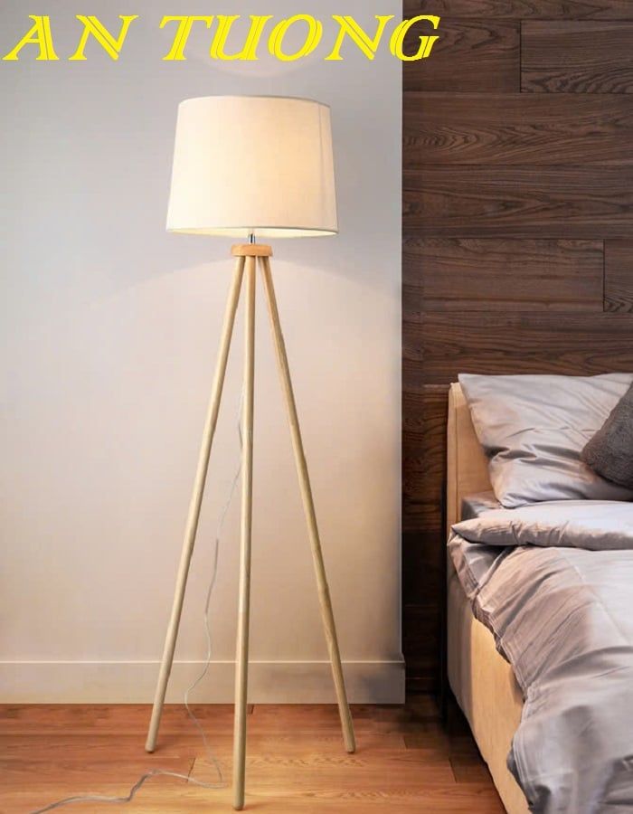 Đèn cây đứng 3 chân đặt sàn trang trí decor phòng khách phòng ngủ đẹp 009