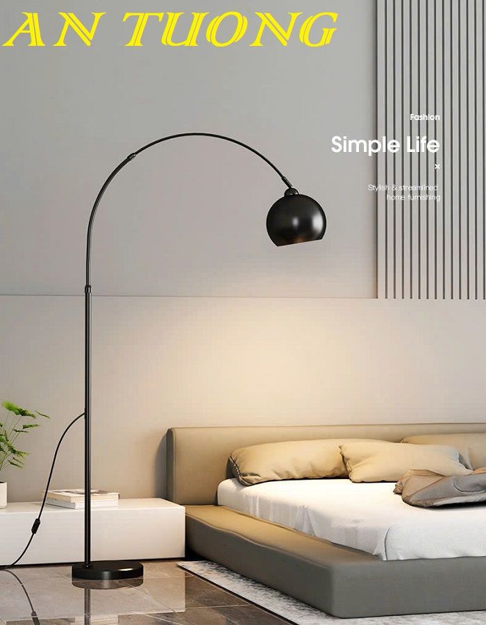 Đèn cây đứng đặt sàn trang trí decor phòng khách phòng ngủ đẹp 027