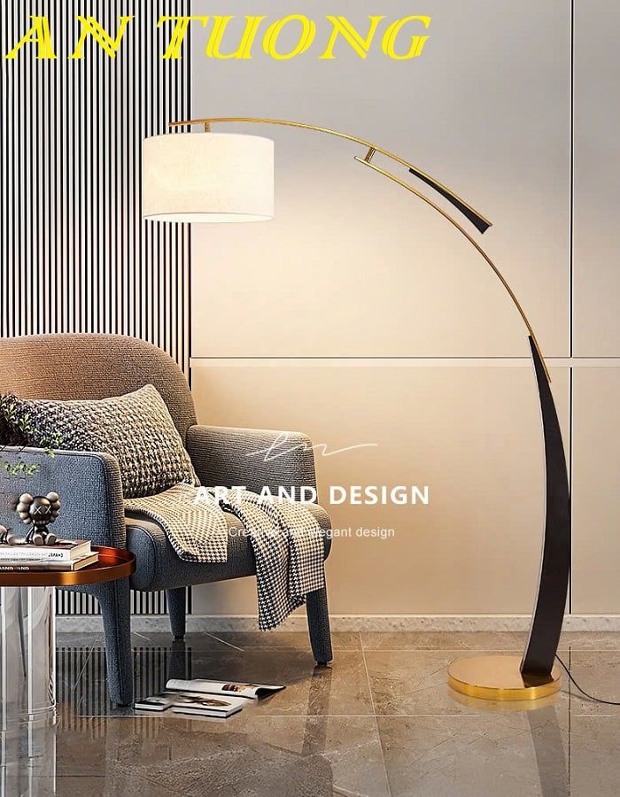 Đèn cây đứng đặt sàn trang trí decor phòng khách phòng ngủ đẹp 028