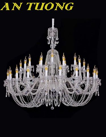  Đèn chùm cổ điển pha lê trang trí phòng khách đẹp 021 