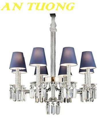  Đèn chùm cổ điển pha lê trang trí phòng khách đẹp 055 