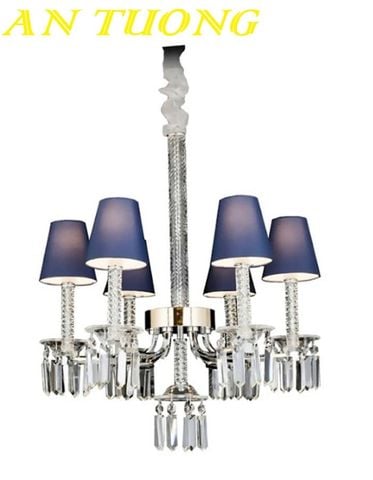  Đèn chùm cổ điển pha lê trang trí phòng khách đẹp 056 
