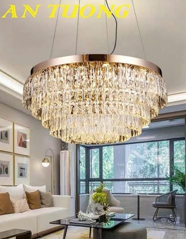  Đèn chùm pha lê phòng khách hiện đại 026 