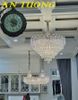 Đèn chùm pha lê phòng khách hiện đại 043