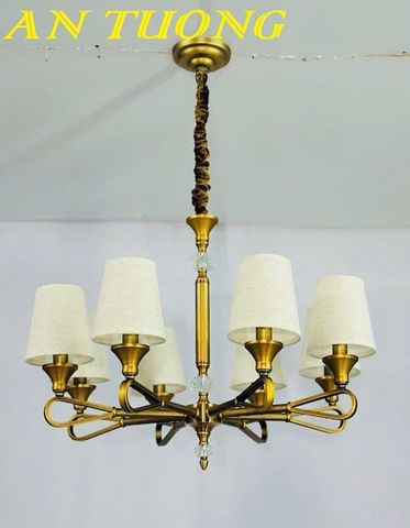 Đèn chùm tân cổ điển phòng khách đẹp sang trọng 022 