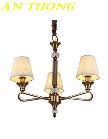  Đèn chùm tân cổ điển phòng khách đẹp sang trọng 024 