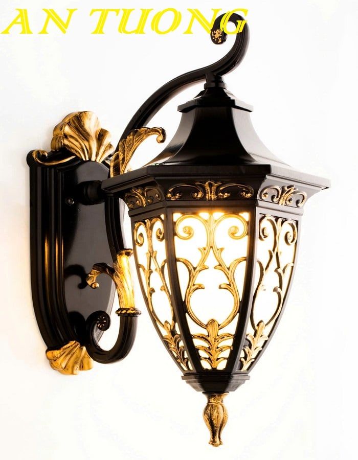 Đèn gắn tường cổ điển ngoài trời trang trí ngoài nhà chống nước 034