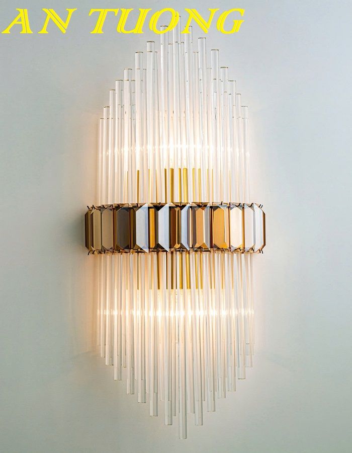 Đèn gắn tường pha lê đẹp hiện đại decor trang trí nội thất 017