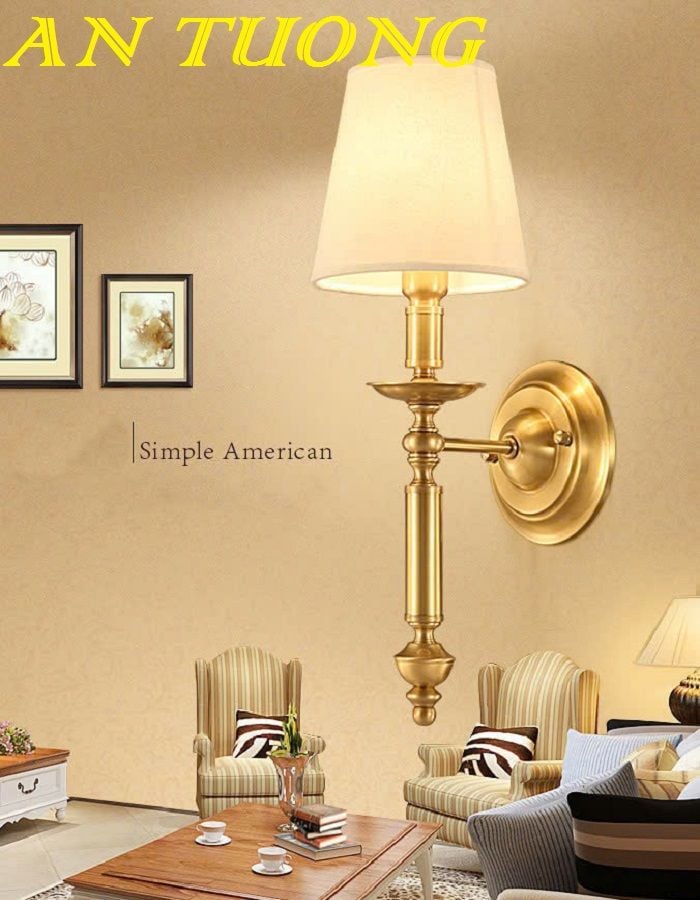 đèn gắn tường tân cổ điển decor trang trí nội thất phòng khách phòng ngủ cầu thang đẹp hiện đại 0193