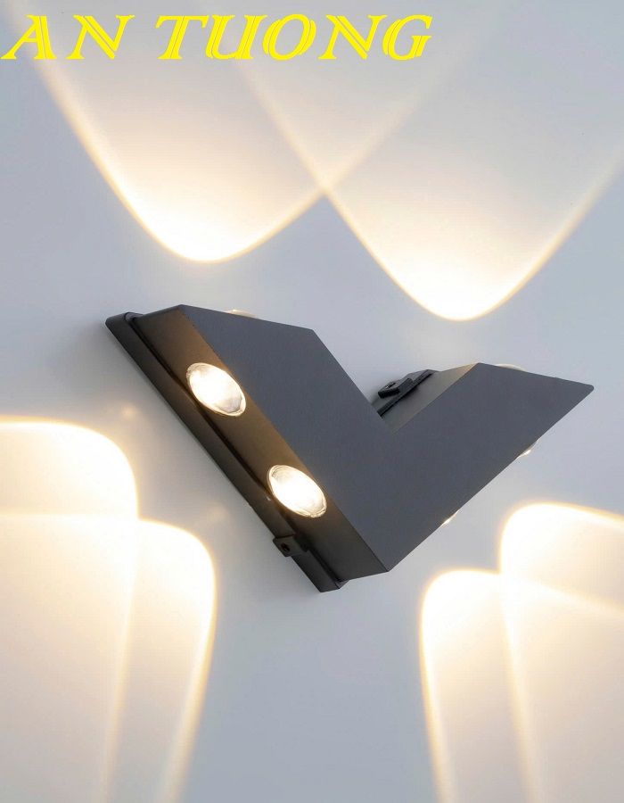 đèn hắt tường ngoài trời ngoài nhà chống nước decor trang trí mặt tiền nhà hàng rào sân vườn 004