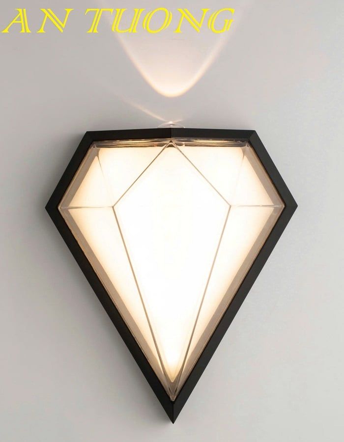 đèn hắt tường ngoài trời ngoài nhà chống nước decor trang trí mặt tiền nhà, hàng rào sân vườn 008