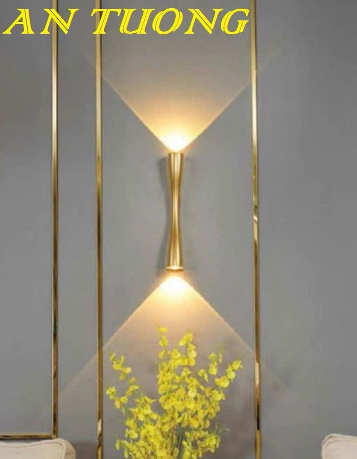 Đèn hắt tường trang trí 2 đầu trên dưới 008