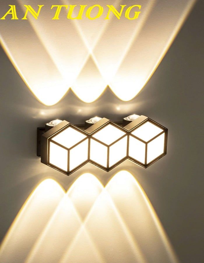 Đèn hắt tường trang trí 3 tia 002