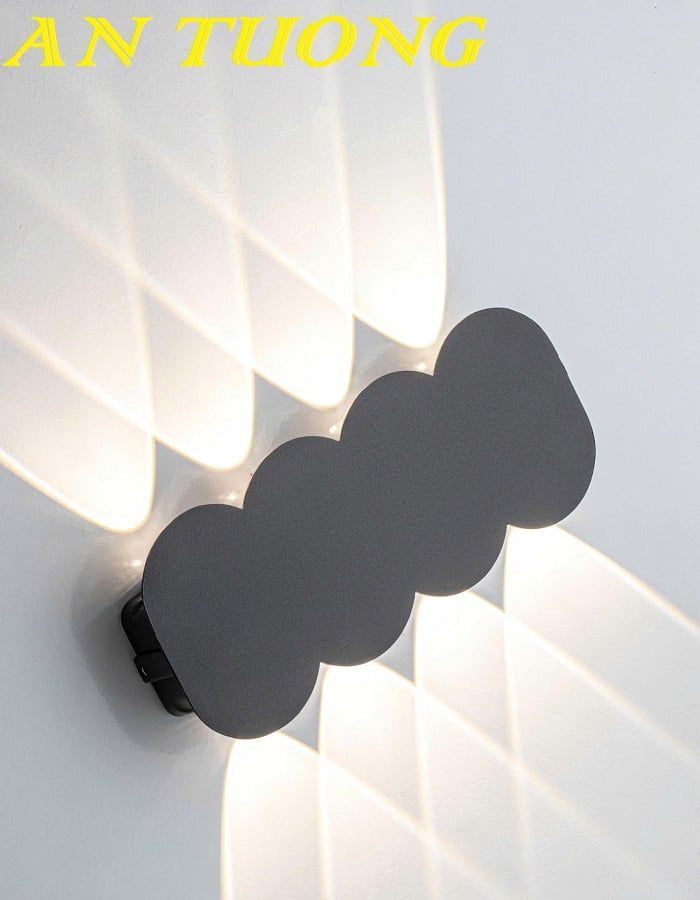 Đèn hắt tường trang trí 4 tia 001