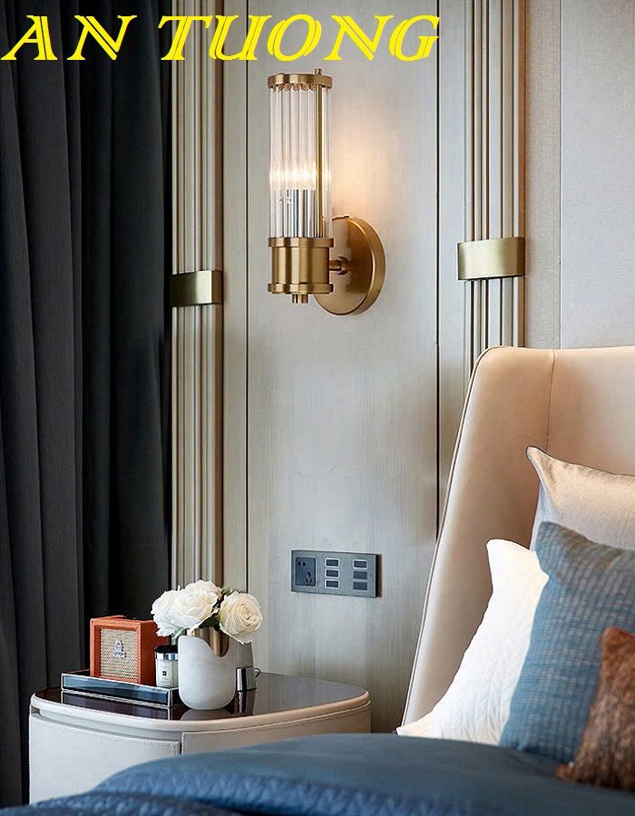 Đèn ngủ gắn tường đầu giường đẹp trang trí phòng ngủ hiện đại 010