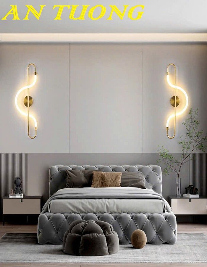 Đèn ngủ gắn tường đầu giường đẹp trang trí phòng ngủ hiện đại 014