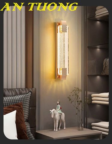 Đèn ngủ gắn tường đầu giường pha lê đẹp trang trí phòng ngủ hiện đại