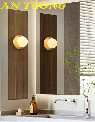 Đèn ngủ gắn tường hình tròn đẹp trang trí phòng ngủ hiện đại