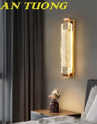 Đèn ngủ treo tường pha lê đẹp trang trí phòng ngủ hiện đại