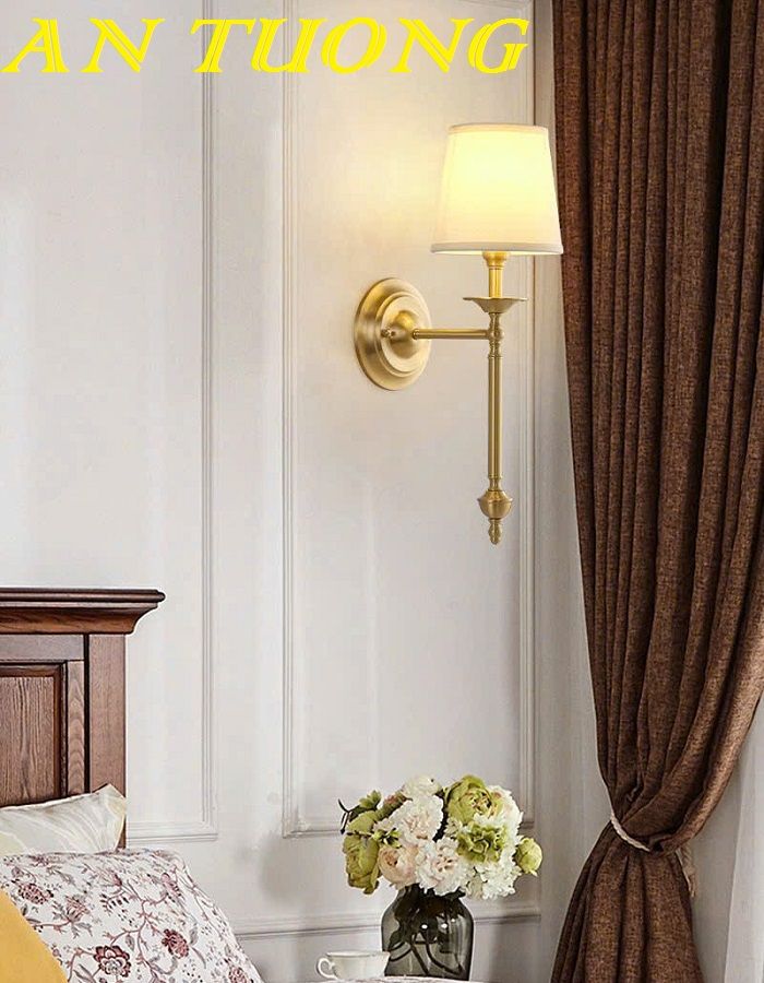 Đèn ngủ treo tường đầu giường tân cổ điển trang trí phòng ngủ đẹp 033
