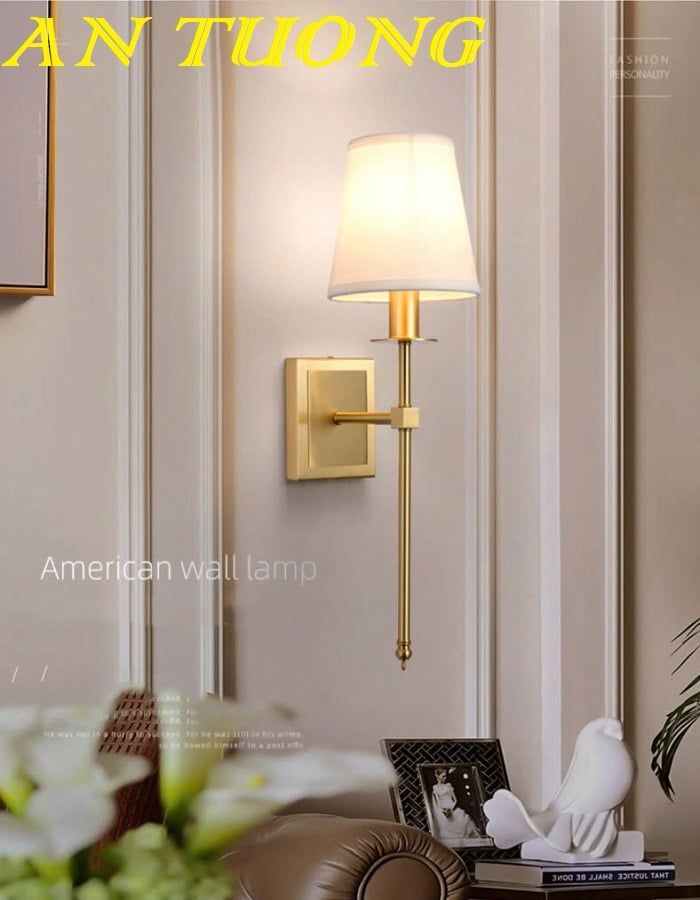 Đèn ngủ treo tường đầu giường tân cổ điển trang trí phòng ngủ đẹp 034