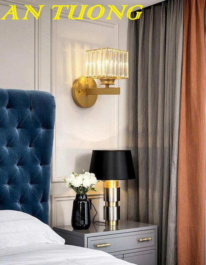Đèn ngủ treo tường đầu giường tân cổ điển trang trí phòng ngủ đẹp 067