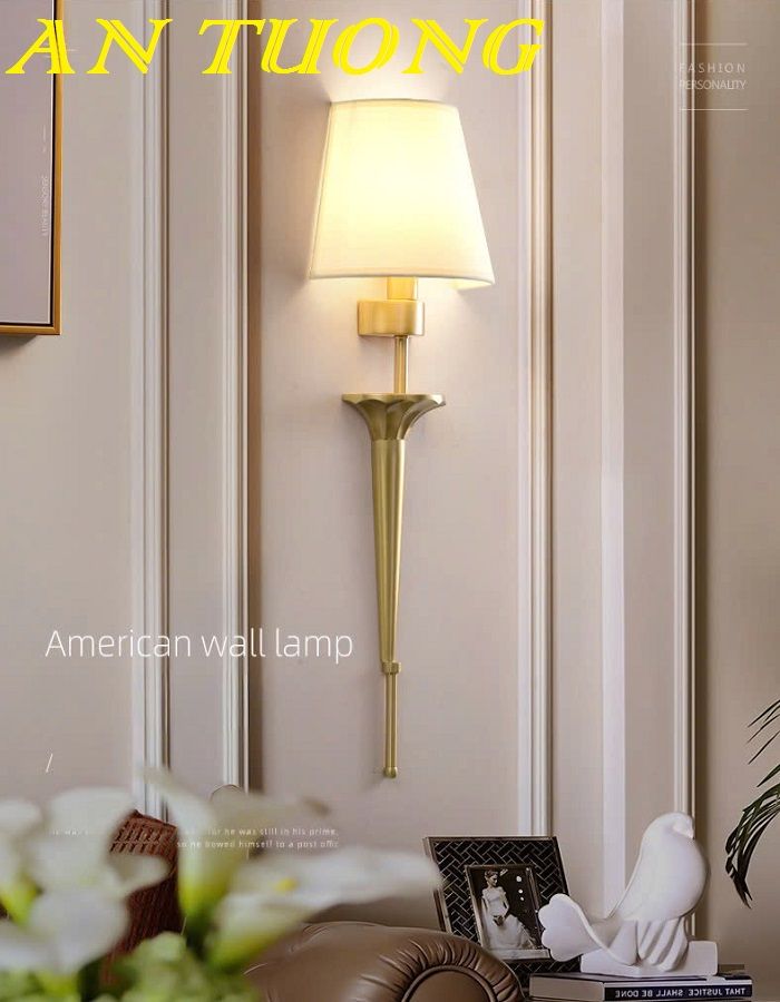Đèn ngủ treo tường đầu giường tân cổ điển decor trang trí phòng ngủ 07