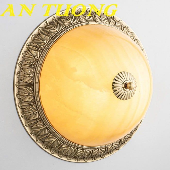 Đèn ốp trần ban công cổ điển bằng đồng trang trí cao cấp 005