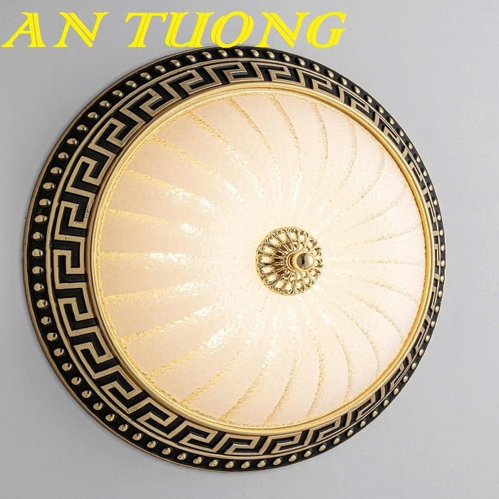 Đèn ốp trần cổ điển trang trí ban công, mái hiên nhà ngoại thất cổ điển 001