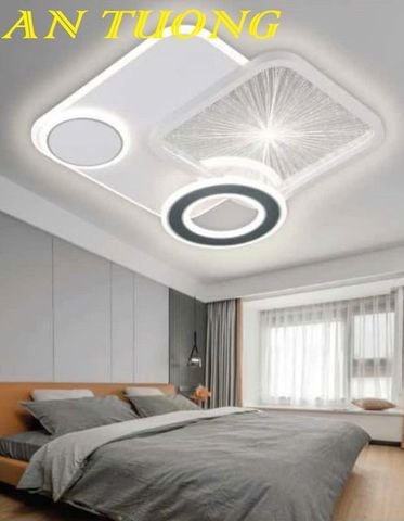Đèn ốp trần trang trí phòng ngủ đẹp hiện đại